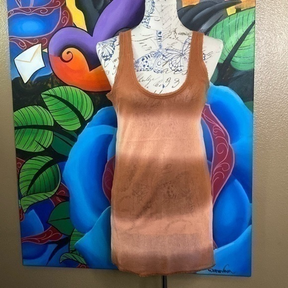 Free People Tops - NWT free people long side split tank in citrus sunset combo.